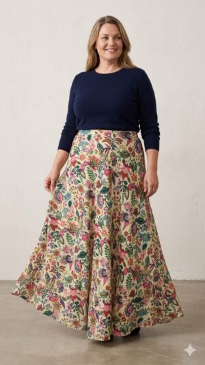 Jupe Séléne_41Bis mode femme grande taille Luna Bloom