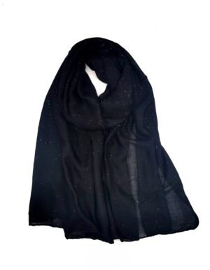 Foulard pailleté noir_41Bis mode et accessoires femme cérémonies