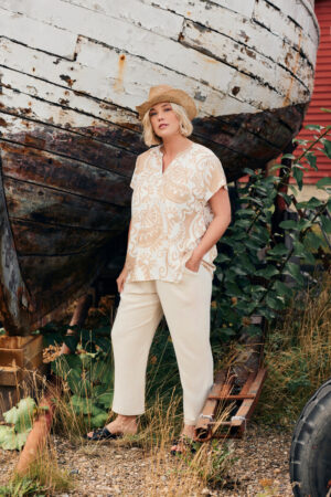 Pantalon Arno beige_41Bis mode femme curvy Ciso