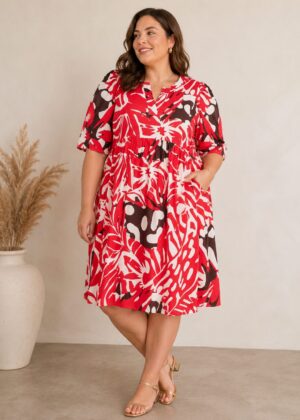 Robe Havin_41Bis mode femme grande taille Wasabi