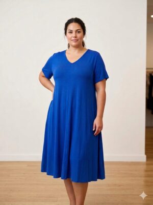 Robe Jada bleu roi_41Bis mode femme colorée et grande taille