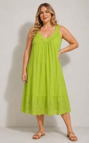 Robe Jaya verte_41Bis mode femme curvy