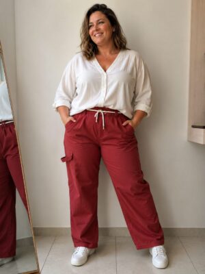 Pantalon Bloom_41Bis mode femme grande taille Luna Bloom