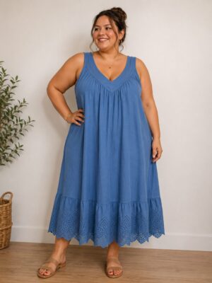 Robe Jaya bleu jean_41Bis mode femme curvy