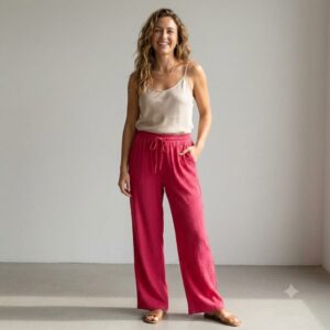 Pantalon Louka framboise_mode femme colorée