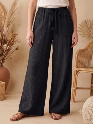 Pantalon Finn noir_41Bis mode femme estivale